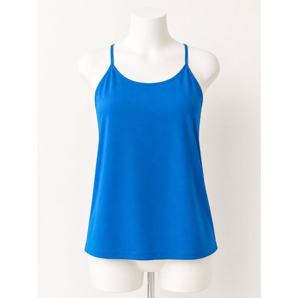 Candy Camisole with Adjustable Straps Blue Size 1X-3X EUC